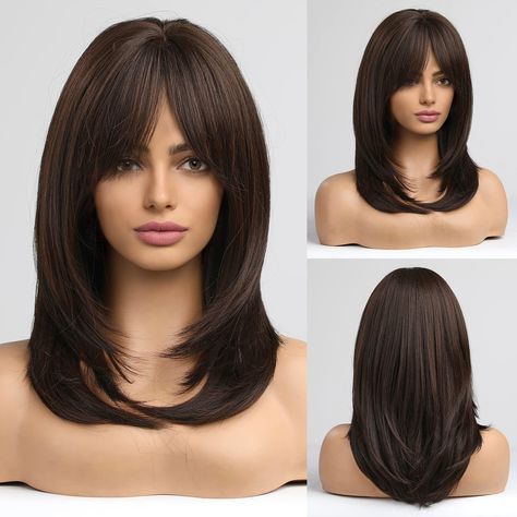 PRICES MAY VARY. 【Wig Style】Naturally long straight hair, stylish and beautiful, long straight hair wigs are suitable for all styles, full of charm and a touch of cuteness, which makes people shine. 【Hair Material】Selected High Quality Synthetic - 100% Japanese Kanekalon fiber allows changing style freely by curling iron（160℃/320℉）. 【Wig Cap Structure】The hairnet of this wig is of average size, between 21.5 and 22.5 inches. It fits most people's heads. It is comfortable, light and breathable, an Sushi Recipes Shrimp, Haircuts For Medium Length Hair Layered, Girls Party Hairstyles, Layered Wigs, Medium Length Haircuts, Recipes Shrimp, Layers Medium, Haircuts For Medium Length Hair, Light Blonde Hair