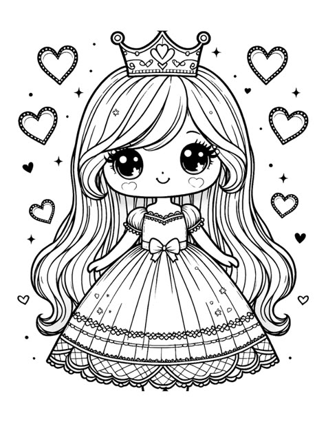 Free Princess Coloring Pages For Kids Coloring For Girls For Kids, Drawing For Colouring Kids, Princess Pictures To Color, Free Color Pages Printables, Printable Princess Coloring Pages, Princess Colouring Printables, Princess For Coloring, Cute Coloring Pages Disney, Princess Drawing For Kids