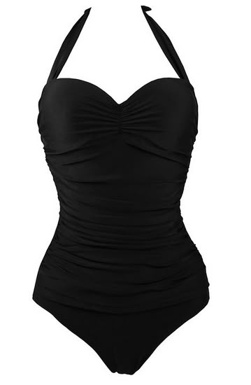 Cocoship 50s Elegant Inspired Retro Vintage One Piece Pin Up Monokinis Swimsuit Vintage One Piece, Swimming Swimsuit, Halter One Piece Swimsuit, Vintage Swimwear, Costume Intero, Retro Mode, One Piece For Women, Swim Suits, Monokini