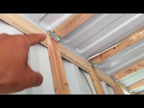 How to frame a shipping container to maximize space inside. https://youtu.be/qSO-… | Shipping container house plans, Shipping container homes, Container house plans Storage Container Shed, Container Workshop, Sophisticated Dining Room, Shipping Container Sheds, House Framing, Shipping Container Conversions, Container Home Designs, Dining Room Outdoor, Shipping Container Buildings