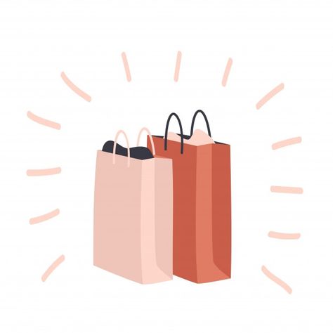 Gift Paper, Shopping Bags, Premium Vector, Free Download, For Free, Holidays, Illustrations, High Quality