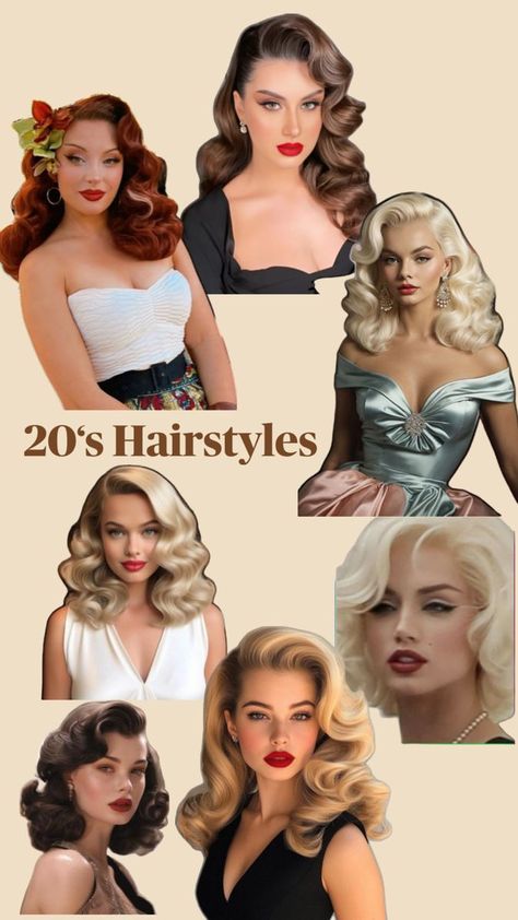 Vintage Hairstyles inspired by 1920‘s.