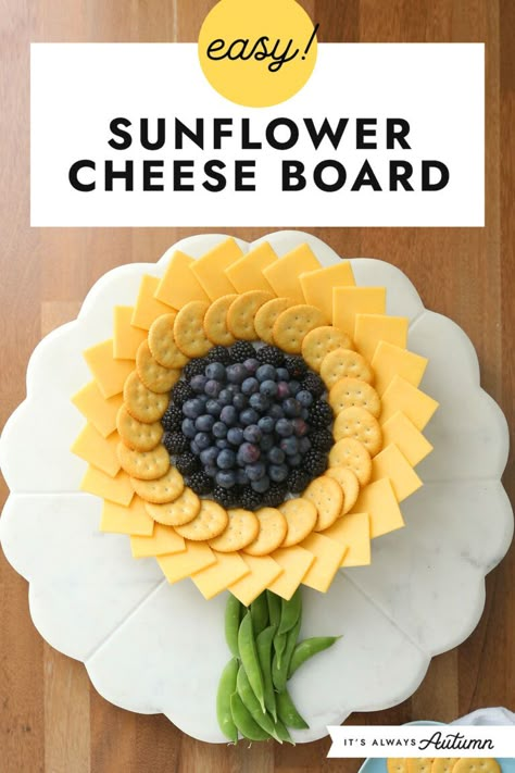 Sunflower Charcuterie, Sunflower Party, Charcuterie Ideas, Charcuterie Inspiration, Charcuterie Board Ideas, Blueberry Jam, Charcuterie And Cheese Board, Charcuterie Recipes, Easy Food Art