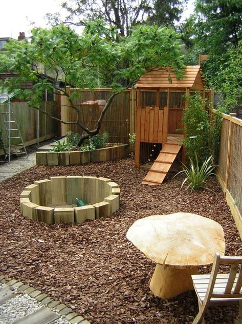 Narrow Backyard Ideas, Garden Play Area, Playground Landscaping, Backyard Kids, Play Area Backyard, Backyard Kids Play Area, Play Garden, Tree House Kids, Kids Backyard