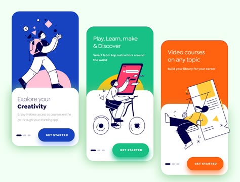 Mobile App Onboarding, Onboarding Screen, Onboarding App, App Onboarding, App Illustration, Ux Portfolio, Ux Kits, Case Study Design, Learning New Skills