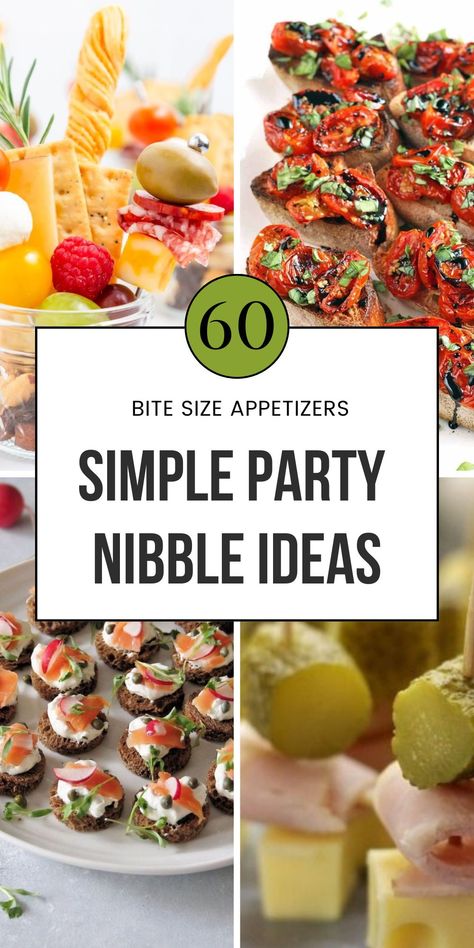 party nibbles simple 2 Finger Party Goods, Simple Hourdourves, Light Refreshment Ideas Parties, Drinks And Nibbles Ideas, Holiday Cocktail Party Food, Last Minute Party Food, Pre Dinner Nibbles, Simple Party Food Ideas, Nibbles Ideas