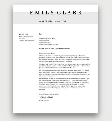 Resume And Cover Letter Design, Free Cover Letter Templates, Cover Letter Layout, Effective Cover Letter, Resume Cover Letter Examples, Professional Cover Letter, Cover Letter Template Free, Cover Letter Design, Job Cover Letter