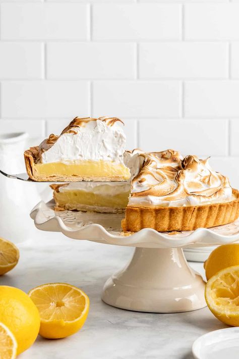 Merengue Topping For Pie, Thermomix Lemon Meringue Pie, Lemon Pie With Meringue, The Best Lemon Meringue Pie, Lemon Merang Pie Recipe, Lemon Curd Meringue Pie, Tart With Meringue, Meringue Lemon Pie, Lemon Curd Pastry