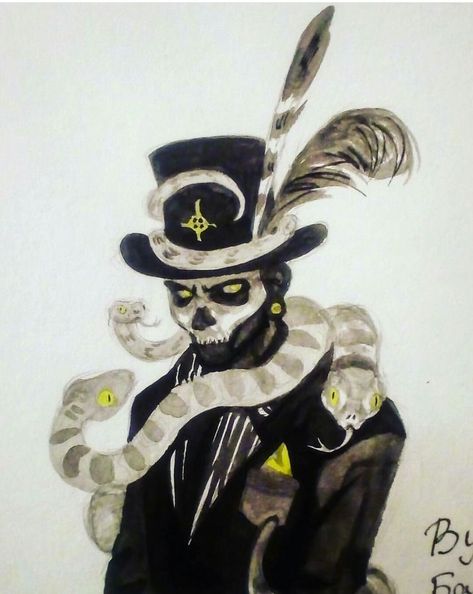 Papa Legba Art, Papa Legba Tattoo, Witch Doctor Tattoo, Witch Doctor Art, New Orleans Witch, Voodoo Tattoo, Voodoo Art, Doctor Tattoo, Baron Samedi