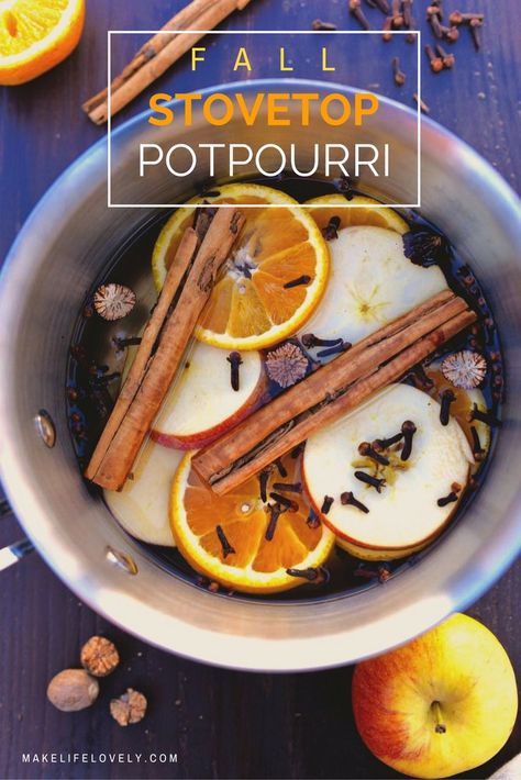 A Fall Stovetop Potpourri recipe that will have your home smelling JUST like fall! Made from nature + takes just a few minutes to make.  #FallIntoClean #ad Fall Stovetop Potpourri, Stove Potpourri, Potpourri Recipe, Fall Potpourri, Natural Potpourri, Fall Smells, Homemade Potpourri, Simmer Pot Recipes, Stove Top Potpourri