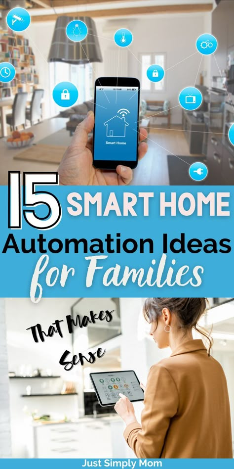 Do you want a smart home but have no idea where to start? These 15 home automation ideas will create the smart home of your dreams! #smarthome