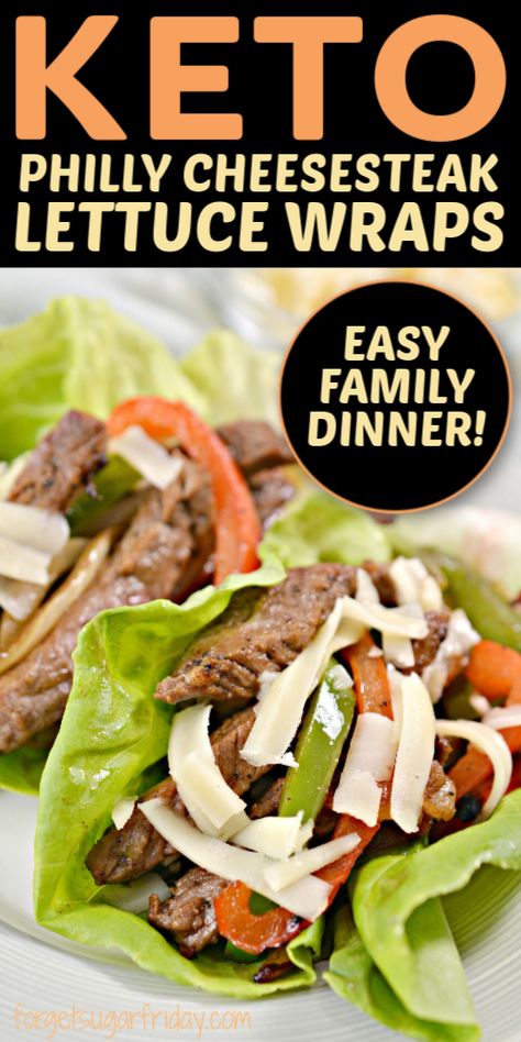 Philly Cheesesteak Wraps, Philly Cheesesteak Keto, Keto Lettuce Wraps, Atkins Meals, Keto Philly Cheesesteak, Low Carb Lettuce Wraps, Ketosis Recipes, Steak Wraps, Keto Salad