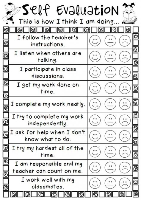 Student Self Evaluation For Conferences, Student Self Evaluation, Self Education, Self Evaluation, Student Self Assessment, Student Reflection, Classroom Behavior Management, Teacher Conferences, Parent Teacher Conferences