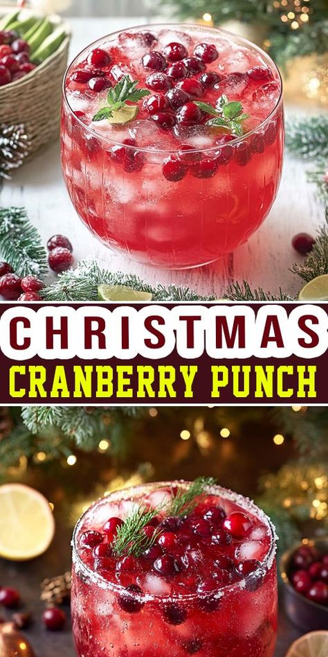 Cheers to the holidays with this refreshing Christmas Cranberry Punch 🍒🍸. It’s a crowd-pleaser with its blend of cranberry juice, citrus, and bubbly soda. Serve it at your next holiday gathering! 🎄🍹 #HolidayCocktails #CranberryPunch #ChristmasRecipes Ginger Ale Punch, Sparkling Punch, Cranberry Ginger Ale, Cranberry Punch, Orange Punch, Christmas Cranberry, Drink Board, Christmas Punch Recipes, Simple Baking