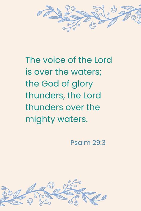 Psalm 29:3 Psalm 29, Bible Quotes Wallpaper, Study Scripture, Christian Living, Wallpaper Quotes, Bible Quotes, Bible Study, Psalms, Bible