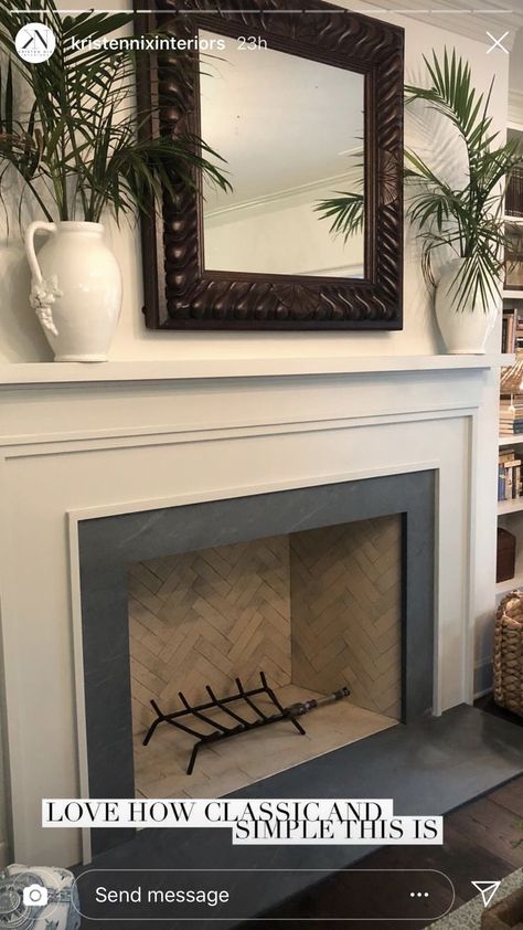 Pellet Stove Ideas, Celebration Painting, Black Tile Fireplace, Fireplace Mantel Designs, Simple Fireplace, Slate Fireplace, Home Nails, Classic Fireplace, Valentine's Day Celebration