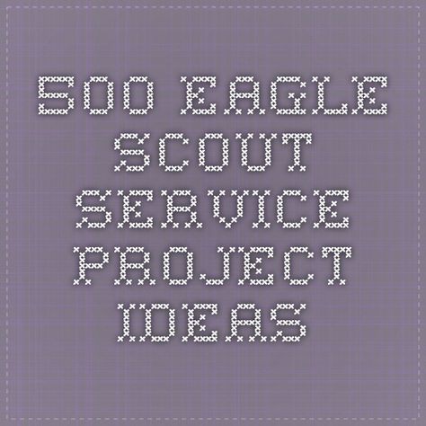 Easy Eagle Scout Project Ideas, Eagle Scout Projects Ideas, Eagle Scout Projects, Eagle Project Ideas, Eagle Scout Quilt, Service Project Ideas, Eagle Scout Project Ideas, Boy Scouts Eagle, Scout Projects