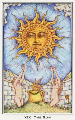 XIX. The Sun Tarot The Sun, Sun Symbols, Sun Tarot Card, The Sun Tarot Card, The Moon Tarot Card, The Sun Tarot, Arcana Tarot, Tarot Card Art, The Moon Tarot