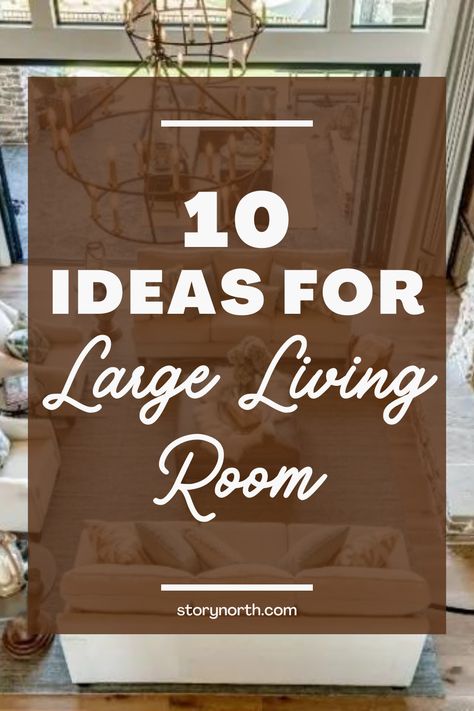 Maximize your large living room space with these 10 ideas that are sure to impress. From statement pieces to clever storage solutions, we've got you covered! #largelivingroom #designideas #interiordecorating #homeimprovement #maximizingspace #livingroomlayout #homedesign Lower Level Living Room, Lots Of Seating Living Room, How To Fill Big Living Room Space, How To Style Large Living Room, Extra Large Living Room Ideas, Furniture For Large Living Room, Large Formal Living Room Ideas, Large Family Living Room Ideas, Sunken Living Room Open Concept