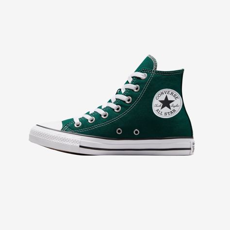 New In Box Dark Green Converse, Converse Platforms, Star Dragon, Cute Converse, Converse Womens, Converse Shoes Womens, All Star Shoes, Green Converse, Shoes Converse