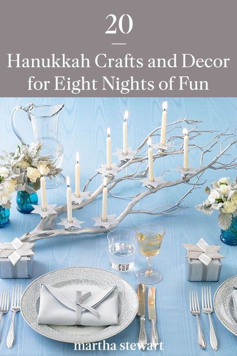 Decorate For Hanukkah, Hanukkah Craft Ideas, Diy Hannukah Decor, Diy Hanukkah Gifts, Menorah Aesthetic, Hannakuh Decor, Hannukah Decorations Aesthetic, Channukah Decorations, Hannukah Diy