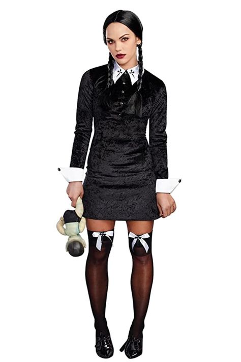 15 Best Brunette Halloween Costumes 2020 - Halloween Costumes for Brunettes Friday Costume, Scary Women, Halloween Costumes For Brunettes, Wednesday Costume, Addams Wednesday, Wednesday Addams Costume, Women Halloween Costumes, Addams Family Costumes, Amaya Colon