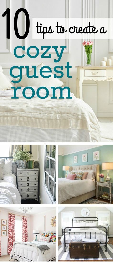 10 tips to creat a cozy guest room Better Homes And Gardens Bedrooms Decorating Ideas, Decorating A Small Guest Bedroom, Guest Room Ideas 2023, Spair Bedroom Ideas Guest Rooms, Guess Room Decor Ideas, Bedroom Decor Guest Room, Guest Room Towel Ideas, Guest Room Inspiration Simple, Unisex Guest Bedroom Ideas