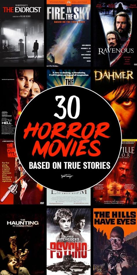 40 Best Horror Movies Based On True Stories | YourTango Best Horror Movies To Watch, Best Scary Movies, Movies Based On True Stories, Horror Movies To Watch, Scary Movie List, Terrifying Horror Movies, Scary Movies To Watch, True Horror Stories, Terror Movies