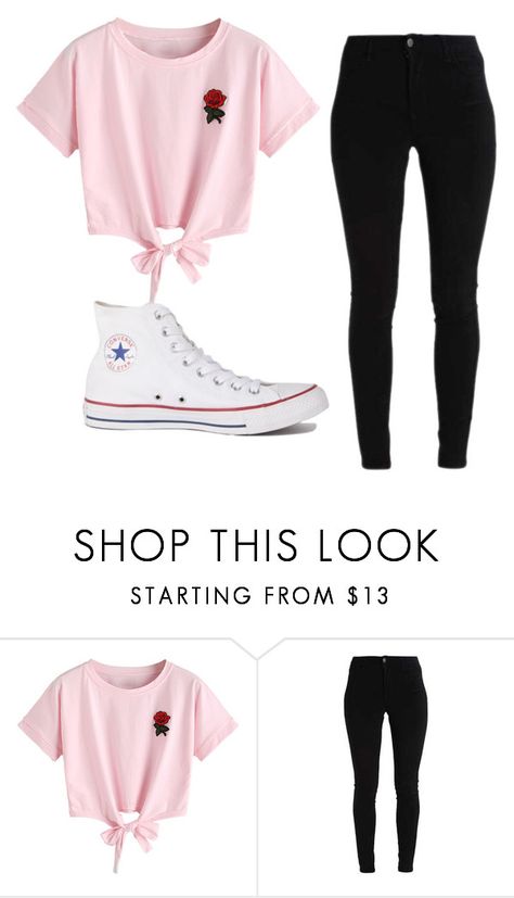 "Roses" by kittykitkat132 ❤ liked on Polyvore featuring WithChic and Converse Teen Ager, Teenage Outfits, 2016 Fashion Trends, Cute Outfits For School, Tween Outfits, Teenager Outfits, Fashion Mode, Teen Fashion Outfits, Kettlebell