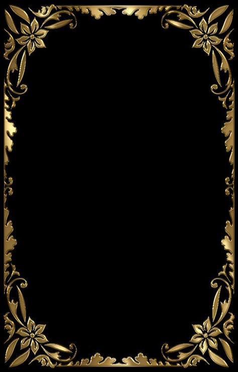 Gold Frame Background, Gold Border Design, Gold And Black Background, Digital Graphics Art, Gold Design Background, Wedding Background Images, Gold Wallpaper Background, Wedding Card Frames, Book Cover Design Inspiration