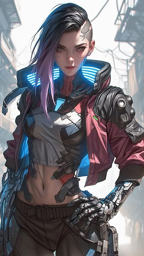 Cybernetic Female Character Art, Netrunner Character Design, Cyberpunk Netrunner Character Art, Cyborgs Art Cyberpunk, Cyberpunk Character Designs, Netrunner Character Art, Sci Fi Character Design Cyberpunk, Cyberpunk Books, Cyberpunk Art Style