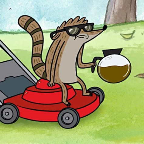 Rigby drinking coffee The Regular Show, Regular Show, Drinking Coffee, A Cartoon, Cartoon Network, Wallpapers, My Saves, Film, Tv