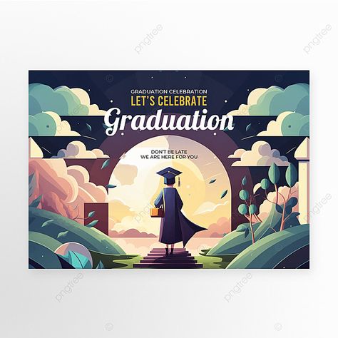 cartoon white cloud student back view graduation ceremony poster Graduation Canvas Ideas, Graduation Designs Ideas, Graduation Poster Design, Graduation Poster Ideas, School Event Poster, Graduation Posters, Graduation Canvas, Bed Fort, Selfie Frame