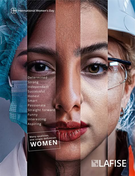 LAFISE: International women's day • Ads of the World™ | Part of The Clio Network World Womens Day, International Womens Day Poster, Master Design, Ad Of The World, Publicidad Creativa, International Women’s Day, Graphic Design Lessons, International Women's Day, Photo Couple