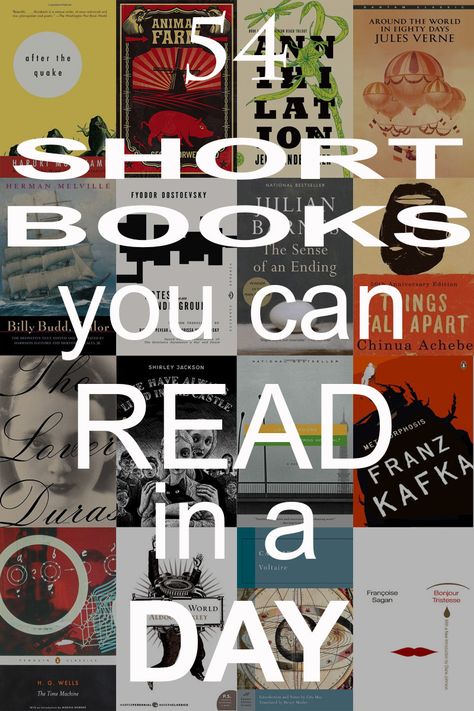 Books For Starters, Books You Can Read In A Day, Books To Read In A Day, Good Short Books, Short Books To Read In A Day, Short Book Recommendations, Short Novels To Read, What Should I Do, Short Books To Read