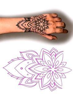 Mandala Tattoo Design On Hand, Tattoos Stencils For Men, Mandala Tattoo For Hand, Mandala On Hand Tattoo, Mandala Tattoo Design Mens Hand, Mandala Tattoo On Hand, Hand Tattoos Stencils, Mandala Tattoo Hand, Arm Tattoo Stencil