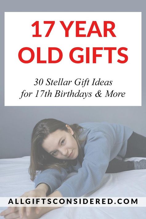 No matter if it’s their birthday, Christmas, or any celebration – these gifts are perfect for any 17 year old! Check this list out to find the perfect gift 17th Birthday Gift Ideas, 17th Birthday Ideas, 17th Birthday Gifts, Cool Gifts For Teens, Cute Birthday Gift, Best Gift Ideas, 17th Birthday, Old Christmas, 30 Gifts