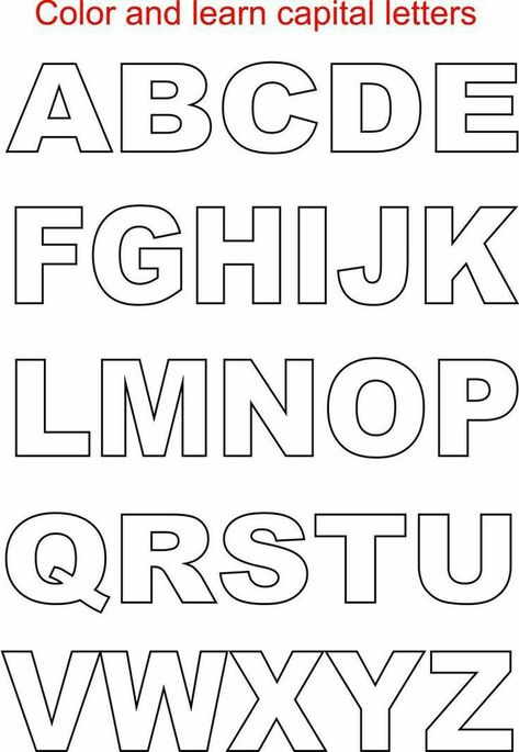 Letter Stencils To Print, Block Letter Alphabet, Alphabet Letters To Print, Letter Stencils Printables, Stencil Lettering, Printable Letter Templates, Alphabet Letter Templates, Alphabet Capital Letters, Letter Templates Free