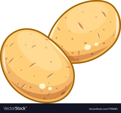 Potato Drawing Illustration, Potato Drawing Cute, Potatoes Drawing, Potato Clipart, Potato Illustration, Potato Drawing, Potato Picture, Vegetables Drawing, Potato Images