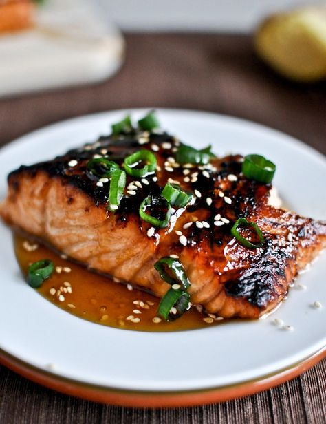 Ginger Salmon, Sesame Ginger, Cooking Salmon, Grilled Salmon, Sesame Oil, Salmon Recipes, Fish And Seafood, Main Dish Recipes, Fish Recipes