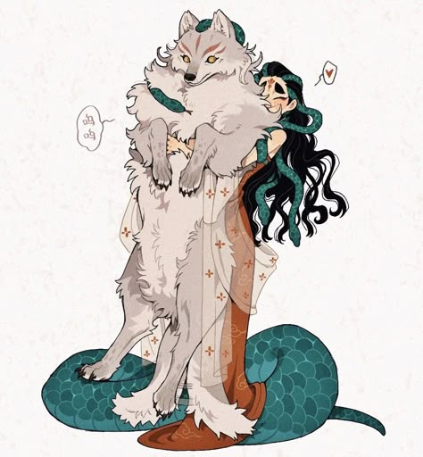 Couple Digital Art, Anime Couple, Poses References, Mythical Creatures Art, 영감을 주는 캐릭터, Art Anime, A Drawing, Creature Art, Fantasy Character Design