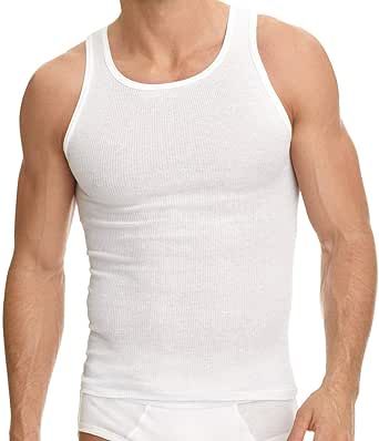 Mens 100% Cotton Tank Top A-Shirt Wife Beater Undershirt Ribbed Black and White 6 Pack Wife Beaters Outfits Men, Wifebeater Shirt, White Tank Top Outfit Men, Wife Beater Outfit Men, Wife Beater Outfit, White Tank Top Men, Wife Beater Tank Top, Wife Beater Shirt, White Tank Top Outfit