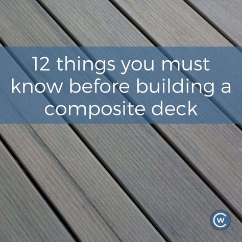 12 Things You Must Know Before Building A Composite Deck Composite Deck Ideas Front Porches, Deck Trex Colors, Composite Decks Ideas, Composite Deck Ideas With Pergola, Front Porch Composite Decking Ideas, Deck Rebuild Ideas, Composite Floating Deck, Backyard Composite Deck Ideas, Decking Layout Ideas