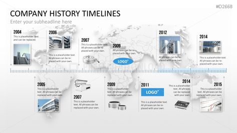 Company History timeline Company History Timeline Design, Company Timeline, Powerpoint Timeline, Timeline Diagram, Timeline Infographic Design, History Infographic, Interactive Timeline, Company History, Timeline Template