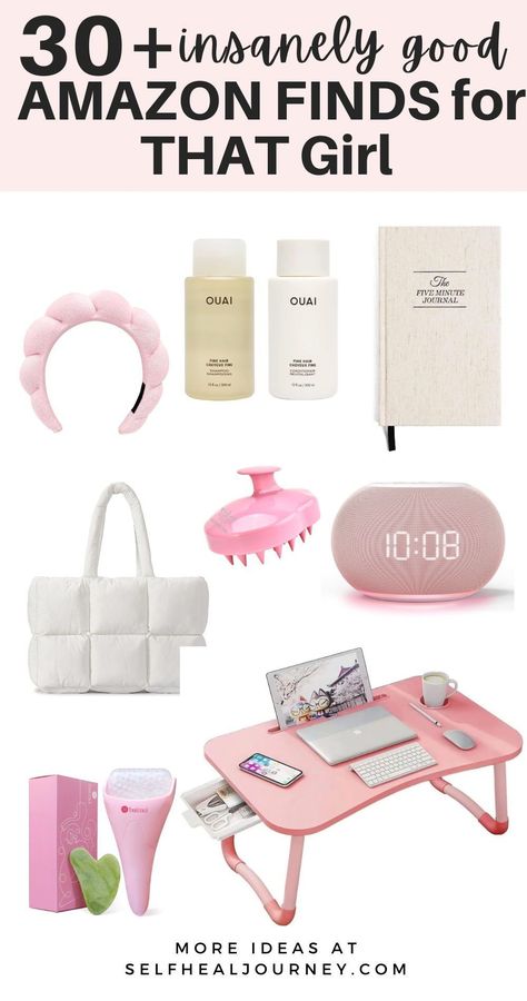 30+ That Girl Amazon Finds You Need In Your Daily Routine Things Every Woman Needs To Buy List, Glow Up Christmas List, Things To Get Under 20 Dollars, Amazon Glow Up Essentials, Buy This Not That, Trending Tiktok Products, Must Have Things For Women, Wishlist Inspo Aesthetic, Best Finds On Amazon