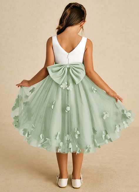 Hi! I've shared my package tracking information with you. Come and check it right now! Sage Flower Girl Dress, Agave Flower, Green Flower Girl Dresses, Tea Length Flower Girl Dress, Wedding Flower Girls, Tea Length Tulle, Flower Girl Ring Bearer, Flower Girls Dresses, Special Event Dresses