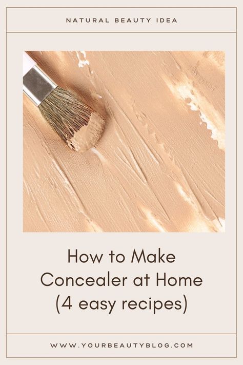 How To Make Concealer, How To Make Foundation, Diy Makeup Foundation, Diy Natural Makeup, Homemade Foundation, Diy Concealer, Diy Foundation, Diy Makeup Recipe, Diy Makeup Remover