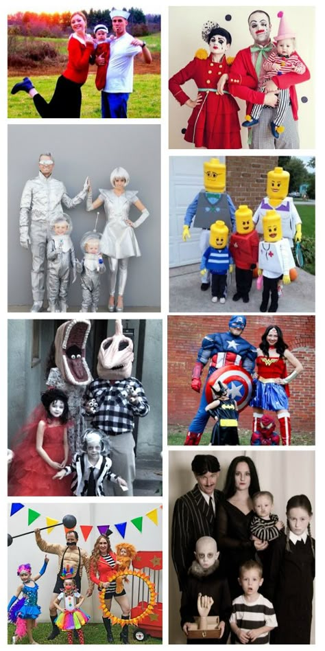 Family Halloween Costumes With Kids, Family Costumes Diy, Disney Family Costumes, Halloween People, Sibling Halloween Costumes, Family Themed Halloween Costumes, Halloween Family Costumes, Halloween Costumes Family, Family Halloween Costume Ideas