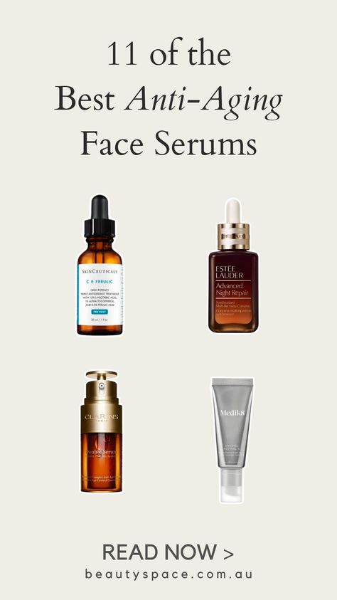 From hydrating formulations to brightening and protecting vitamin C and super-strength retinol, these are the best serums for keeping your skin firm and youthful. #antiagingskincare #vitamina #vitaminc Best Serums For Aging Skin, Best Retinol Serum, Anti Aging Serums, Best Anti Aging Skin Care, Best Serums, Skincare Serums, Best Retinol, Best Anti Aging Serum, Regular Skin Care Routine