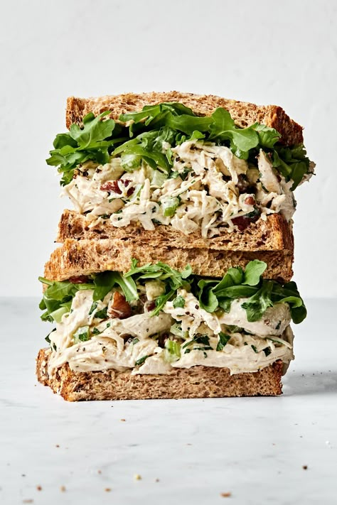 Newks Chicken Salad, Best Shredded Chicken Recipes, Best Shredded Chicken, Classic Chicken Salad Sandwich, Easy Chicken Salad Recipe, Tuna Salads, Shredded Chicken Sandwiches, Classic Chicken Salad, Homemade Chicken Salads